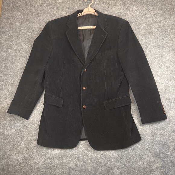 Zagato Signature Collection Blazer Mens 42L Corduroy Sport Coat Jacket Lined - Picture 14 of 16